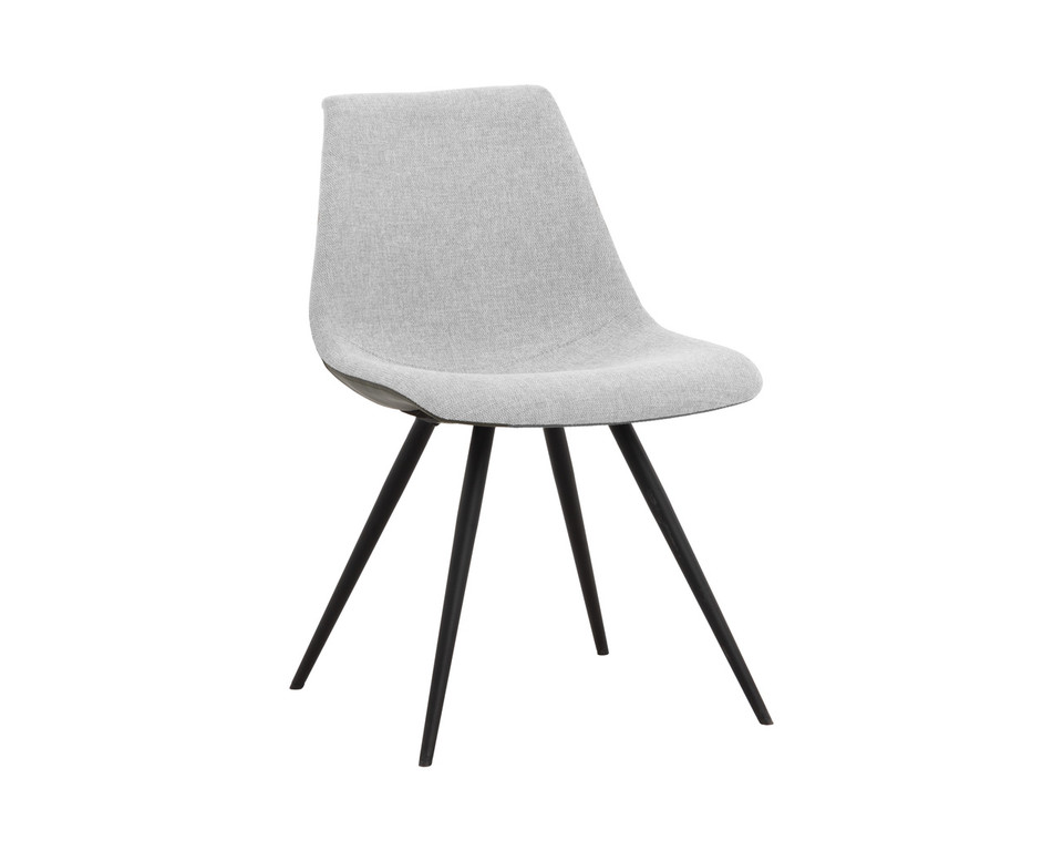 Lipa Black - Belfast Heather Grey / Rosemary Dining Chair