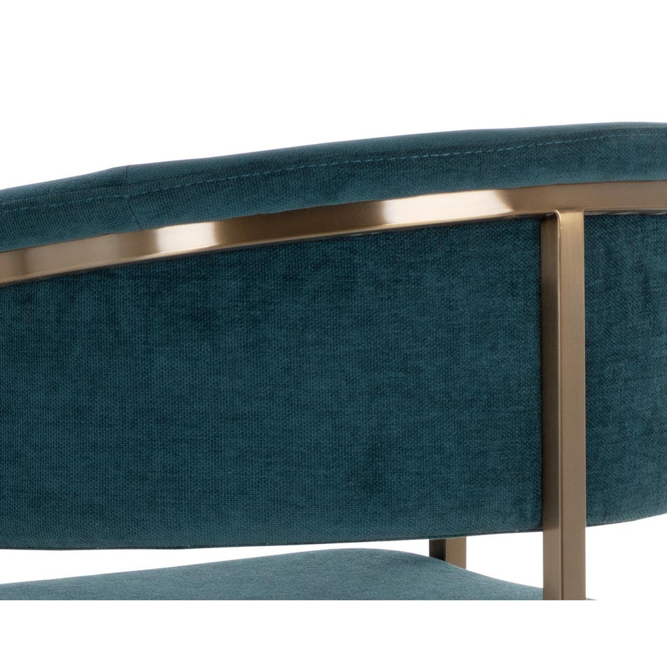Marris Gold - Danny Teal Counter Stool, view 5