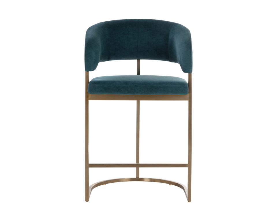 Marris Gold - Danny Teal Counter Stool