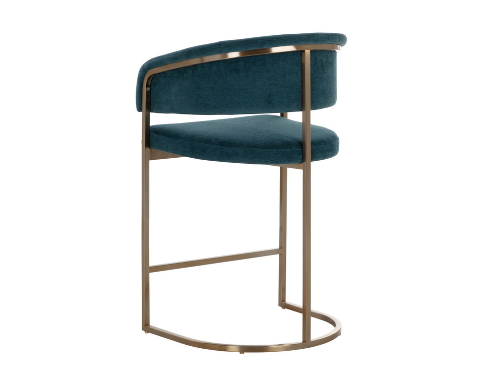 Marris Gold - Danny Teal Counter Stool