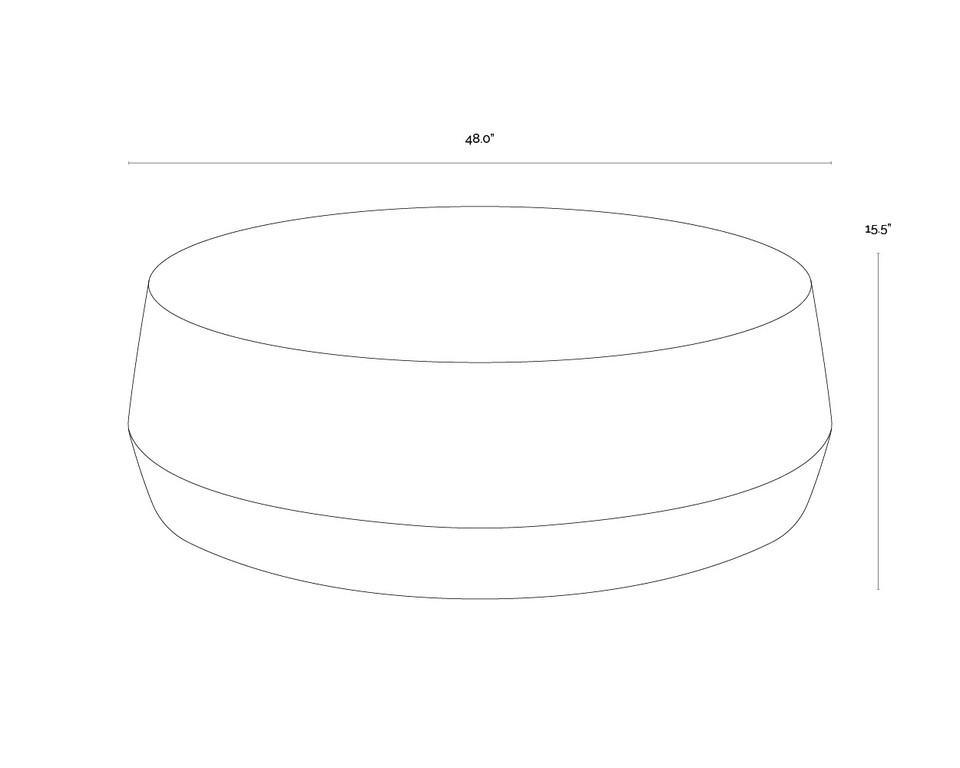 Creed Large - Gunmetal Coffee Table