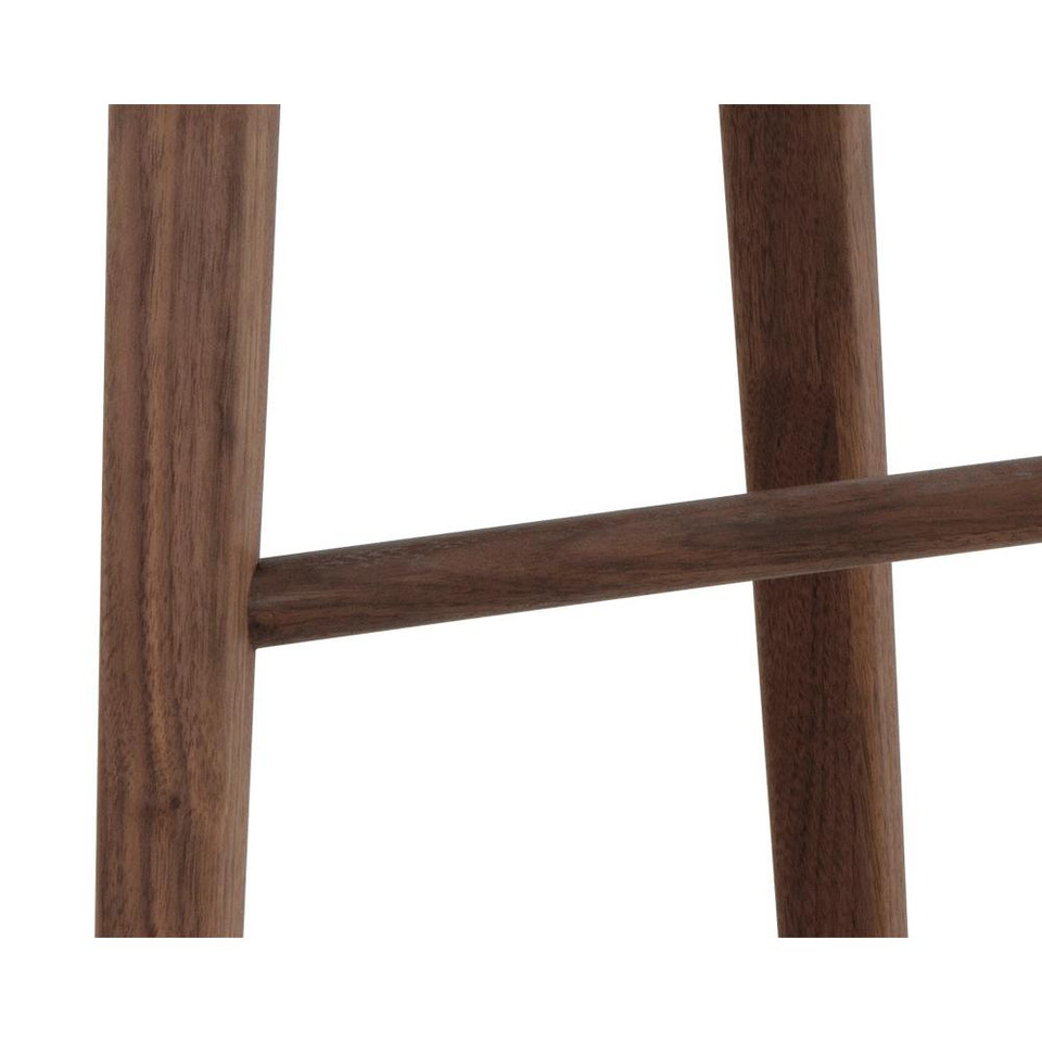 Dominic Walnut Counter Stool, view 2
