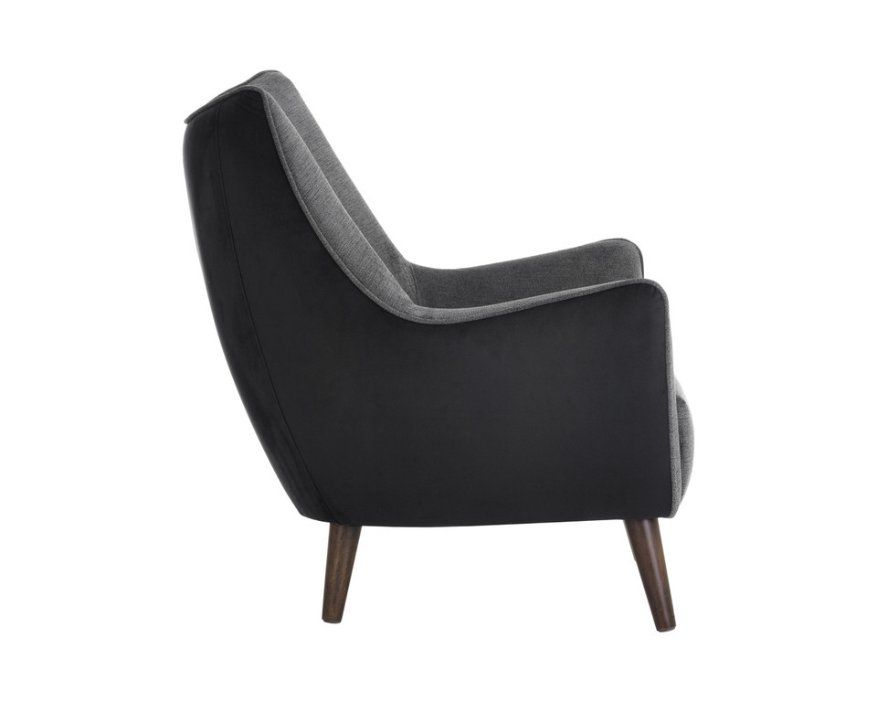 Sorrel Polo Club Kohl Grey / Abbington Black Lounge Chair