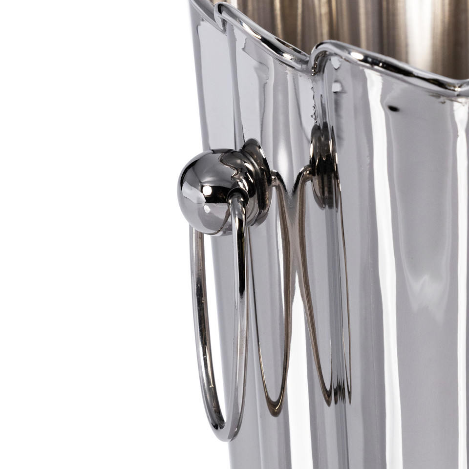 Orléans Scalloped Wine & Champagne Bucket - Bucket Handle Detail | Bone & Brass