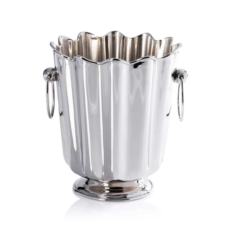 Orléans Scalloped Wine & Champagne Bucket | Bone & Brass