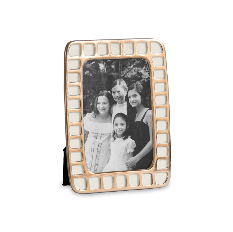 Encanto Mosaic 5"x 7" Frame (Cream) | Bone & Brass