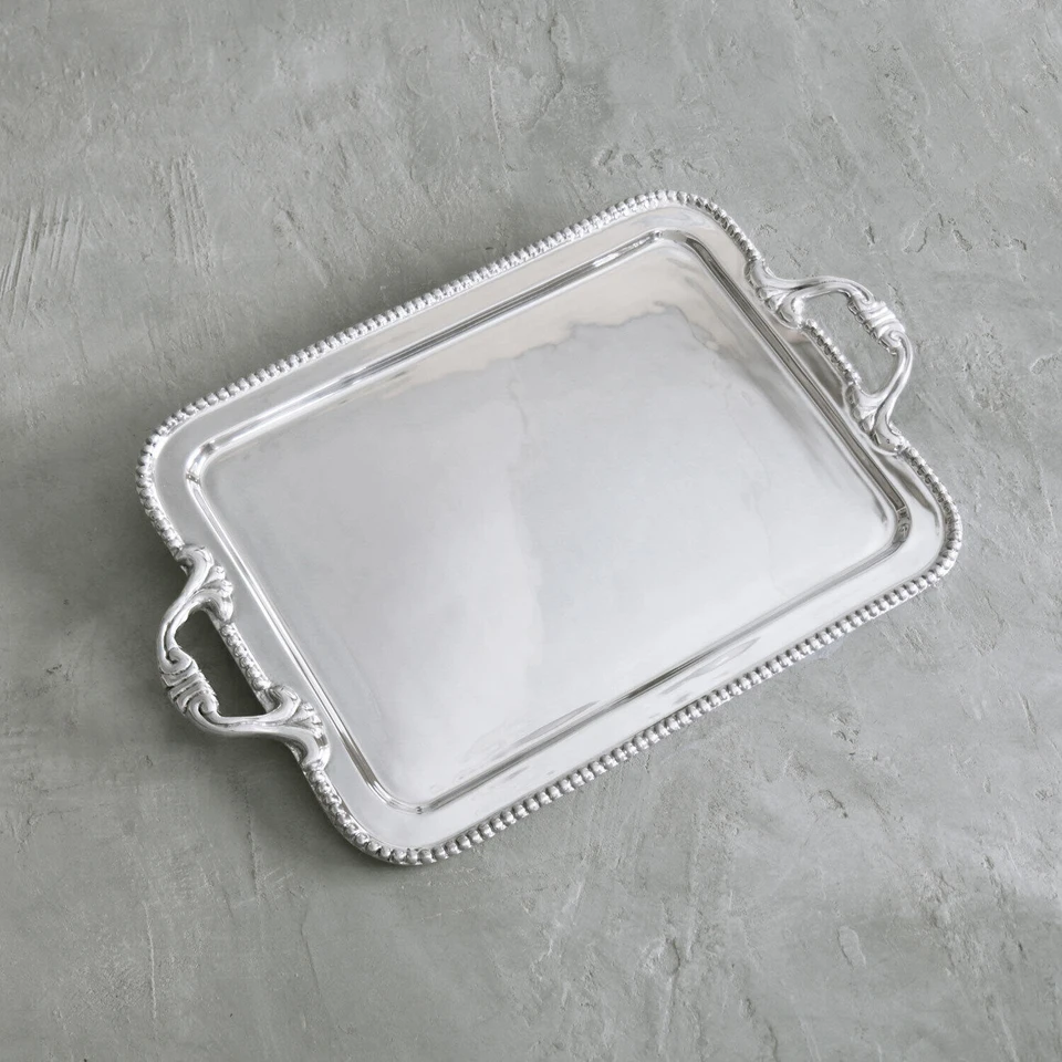 Pearl David Extra Large Tray - Tray Top View | Bone & Brass