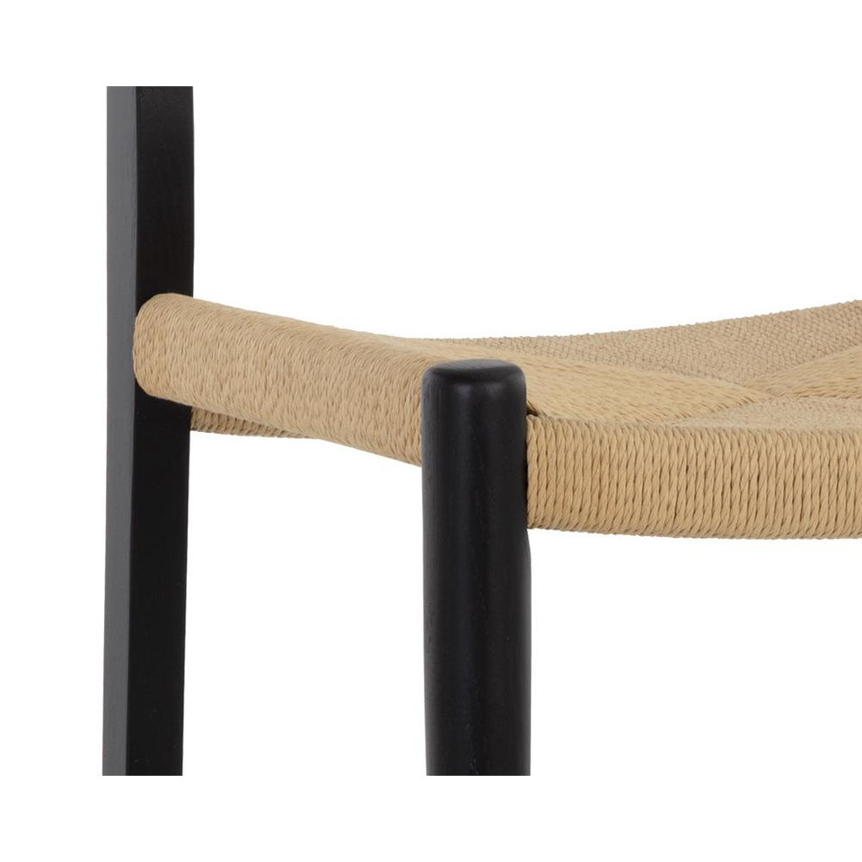 Bondi Black Counter Stool