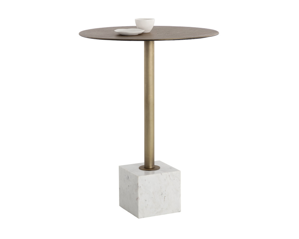 Kata Bar White Marble Table