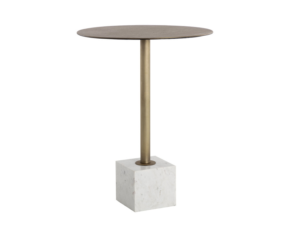Kata Bar White Marble Table