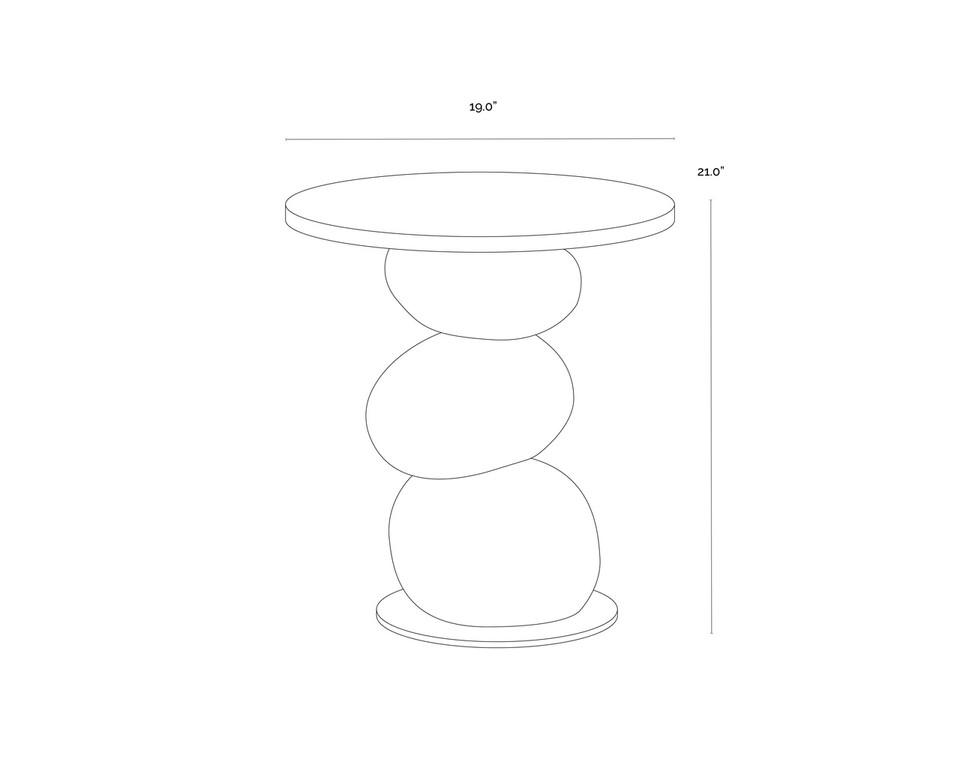 Paplo End Medium Brown Table