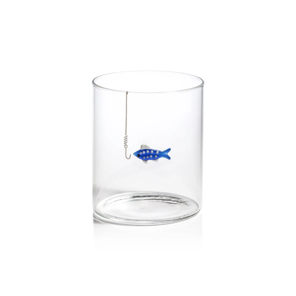 Tidal Sip Glass Tumblers, 3-Piece Assorted Set - Glass View | Bone & Brass