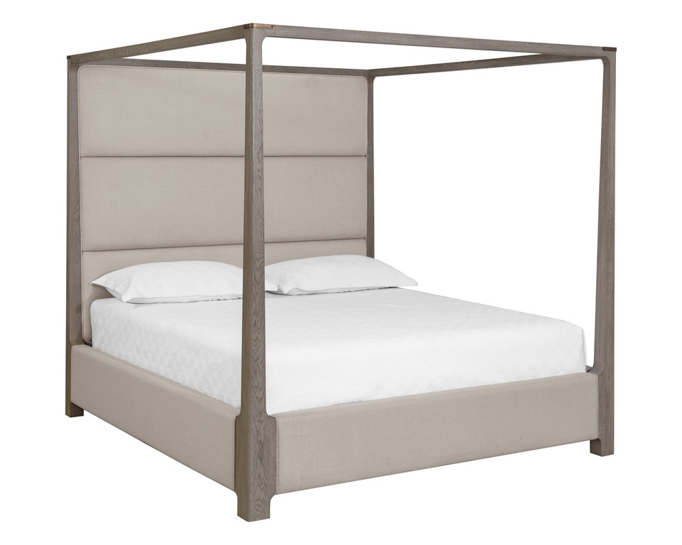 Danette Canopy King - Zenith Taupe Grey Bed