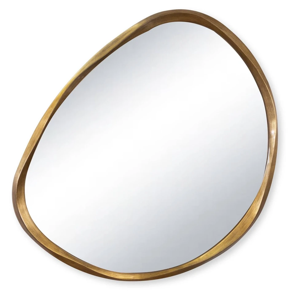 Monte Gold Leaf Mirror | Bone & Brass