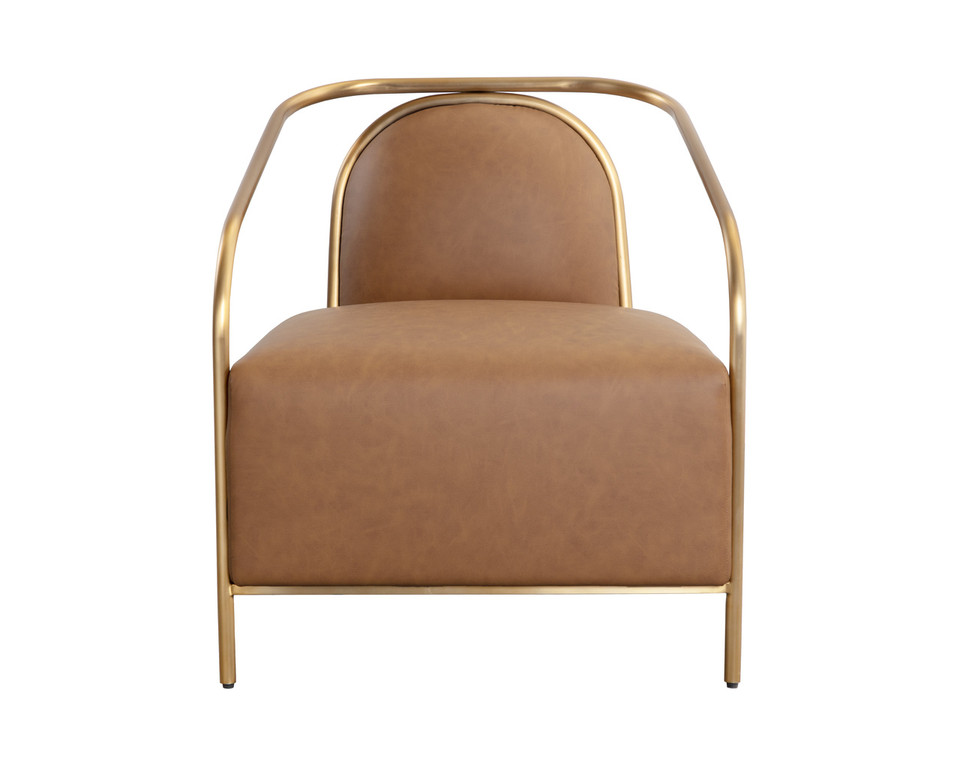 Cicero Milliken Cognac Lounge Chair