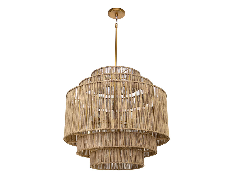 Alyssa Natural Jute Chandelier