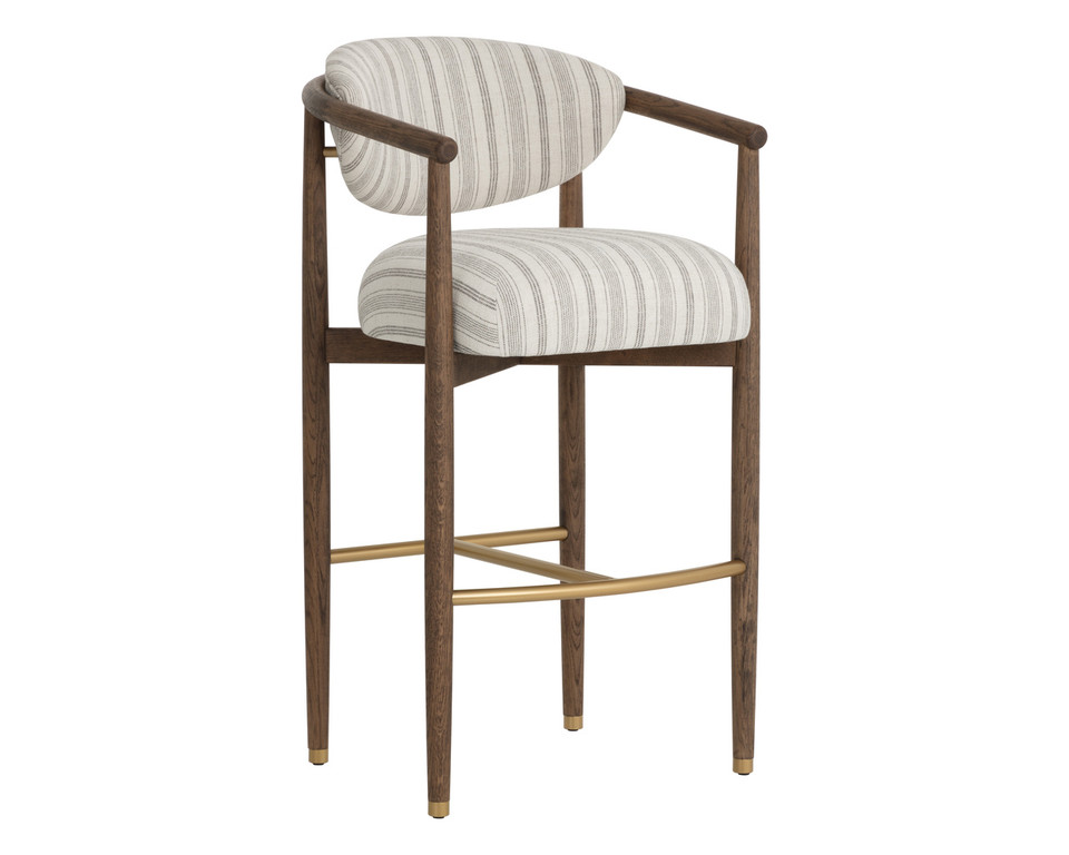 Sigrid Barstool Antique Brown - Gifford Script