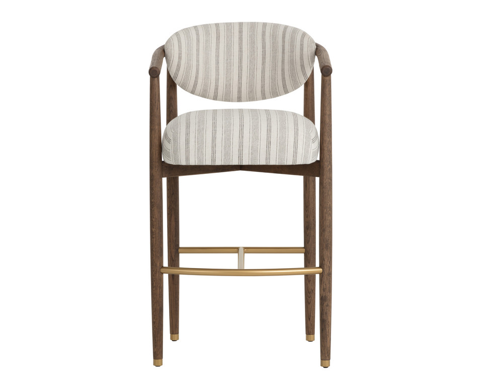 Sigrid Barstool Antique Brown - Gifford Script