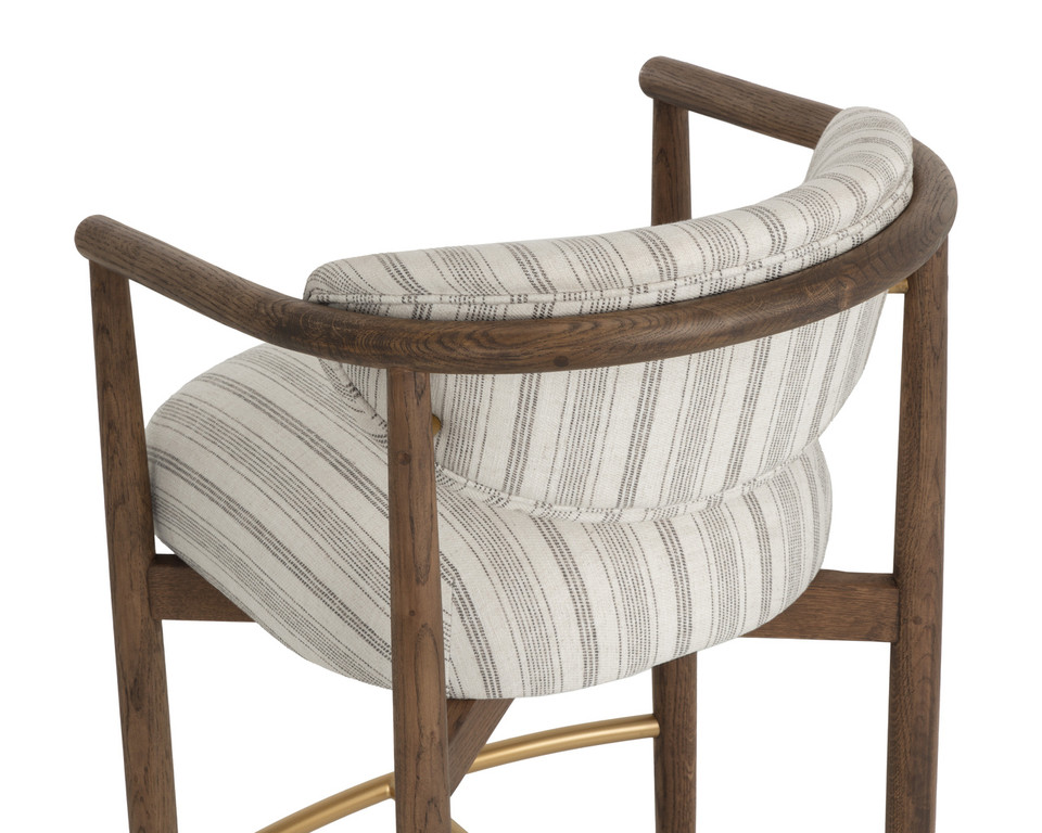 Sigrid Barstool Antique Brown - Gifford Script