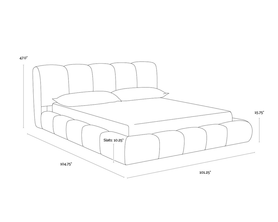 Olena King - Santa Cruz Oatmeal Bed