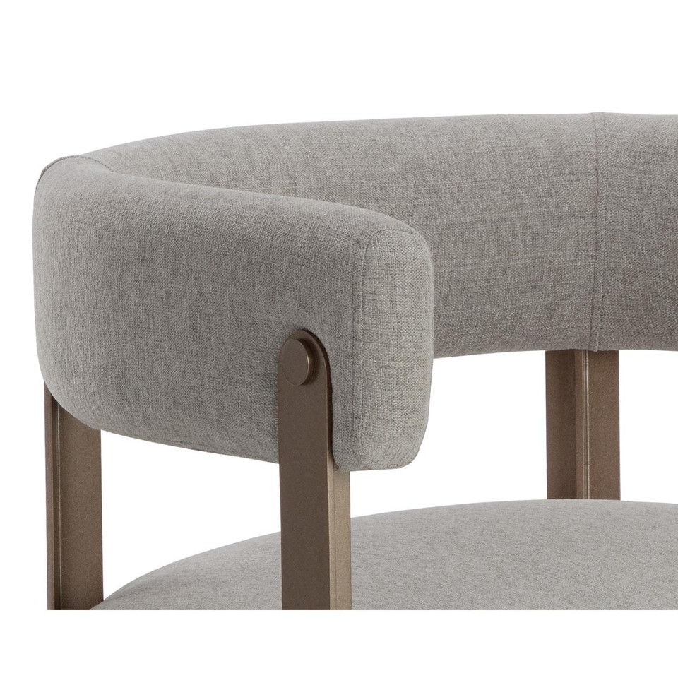 Mae Dining Ernst Sandstone Armchair, view 2