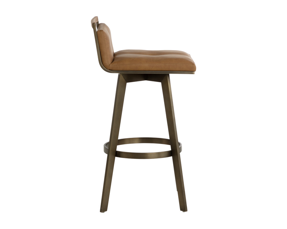 Arizona Swivel Barstool Milliken Cognac
