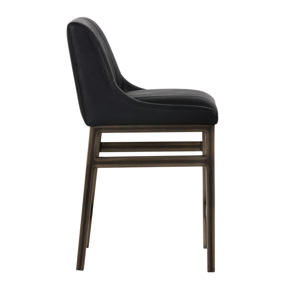 Halden Vintage Black Counter Stool
