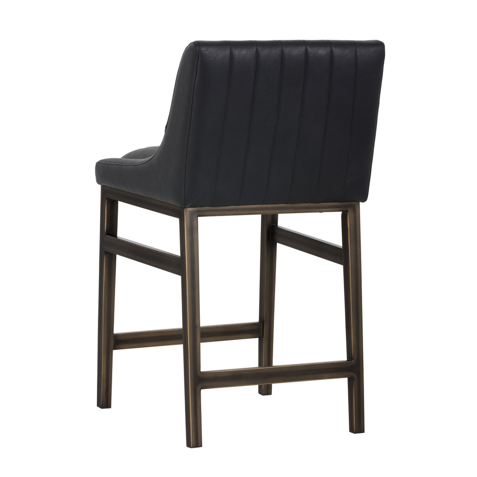Halden Vintage Black Counter Stool