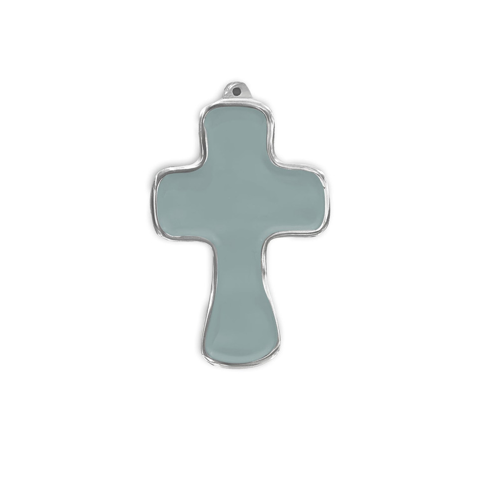 Encanto Athens Cross Ornament (Slate) | Bone & Brass