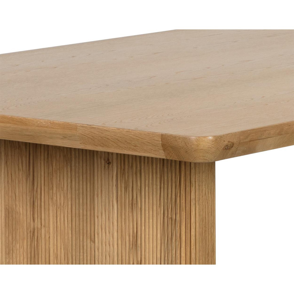 Kalla Rectangular - Rustic Oak - 96" Dining Table, view 2