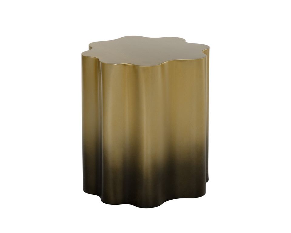 Dahlia End Gold Ombre Table