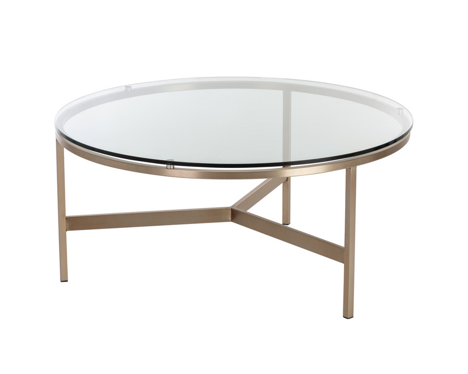 Flato Antique Brass Coffee Table