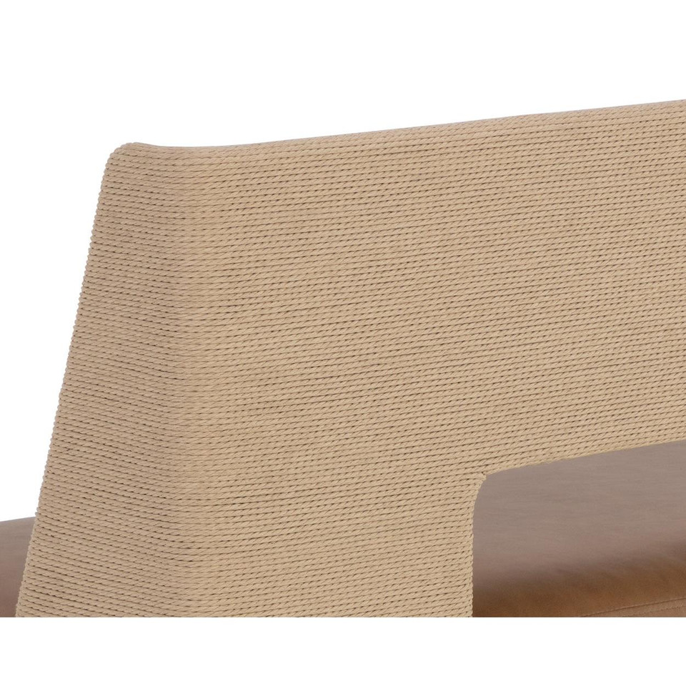 Brocco Banquette Milliken Cognac, view 4