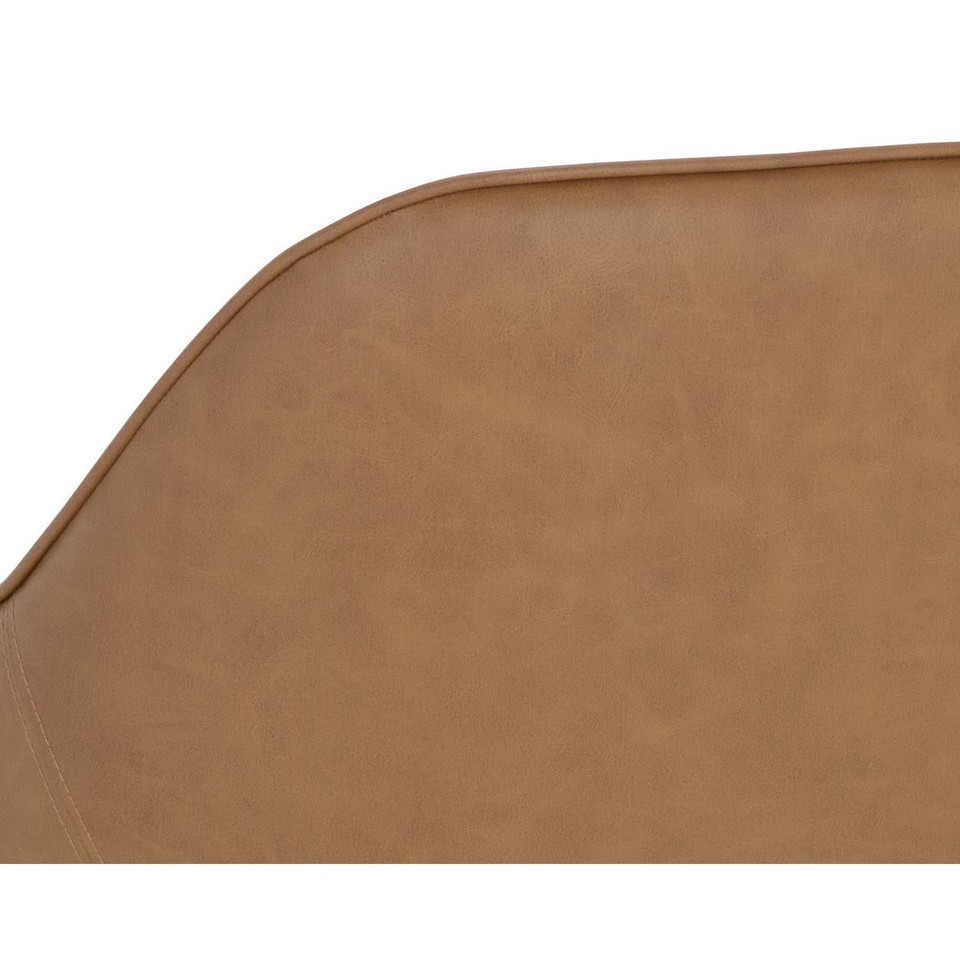 Malachi Dining Milliken Cognac Armchair, view 5