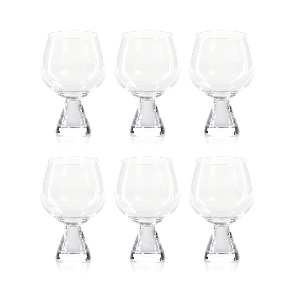 Serena Cocktail Glasses, Set 6 - Glass Side View | Bone & Brass