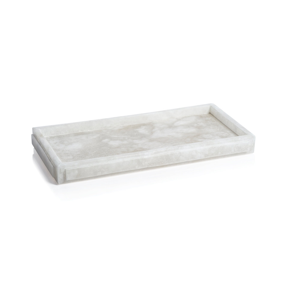 Côte d'Azur Alabaster Vanity Tray | Bone & Brass