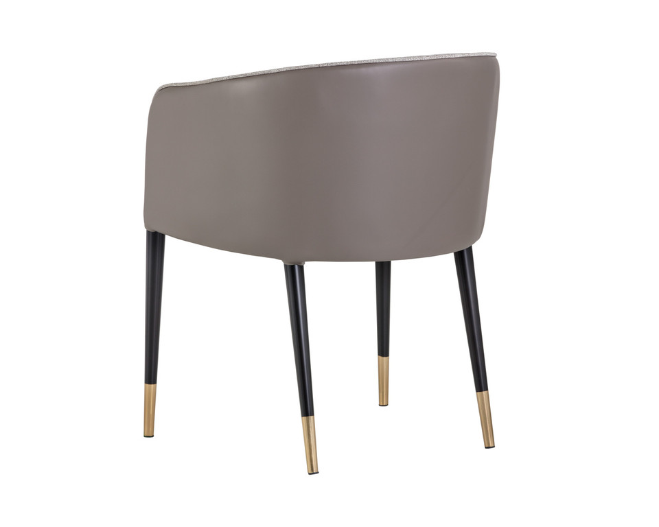 Asher Dining Flint Grey / Napa Taupe Armchair