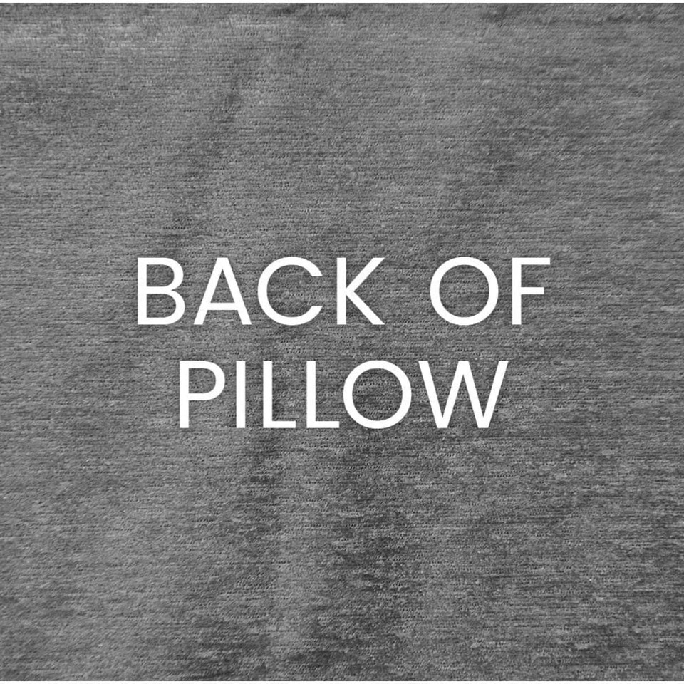 Stealth Pewter Throw Pillow - Pillow Side View | Bone & Brass