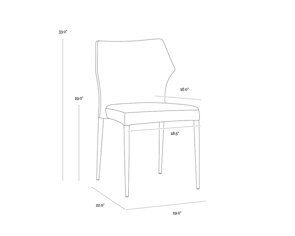 James Stackable City Beige Dining Chair