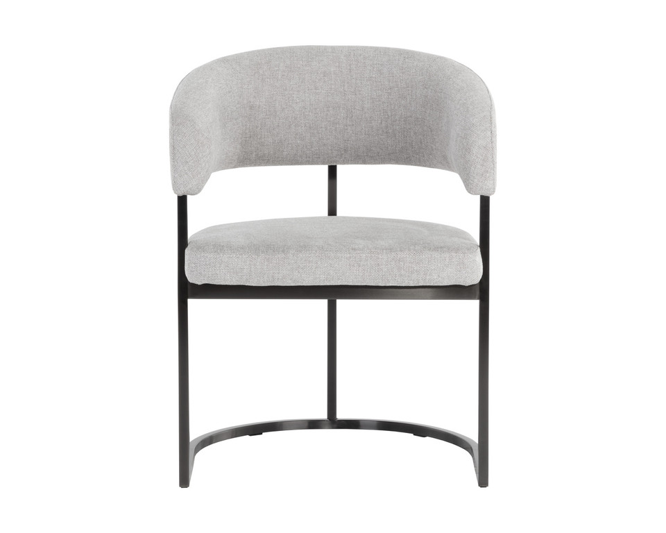 Marris Dining Gunmetal - Belfast Heather Grey Armchair