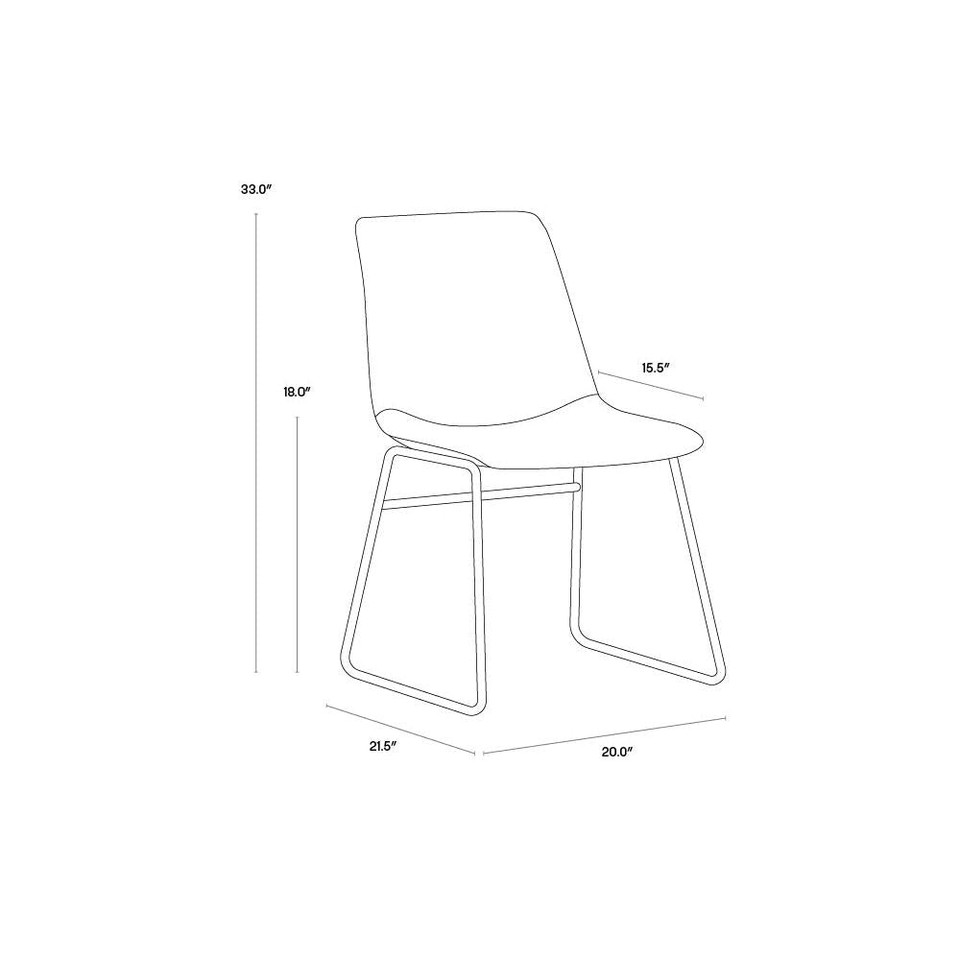 Cal Antique Grey Dining Chair, view 5