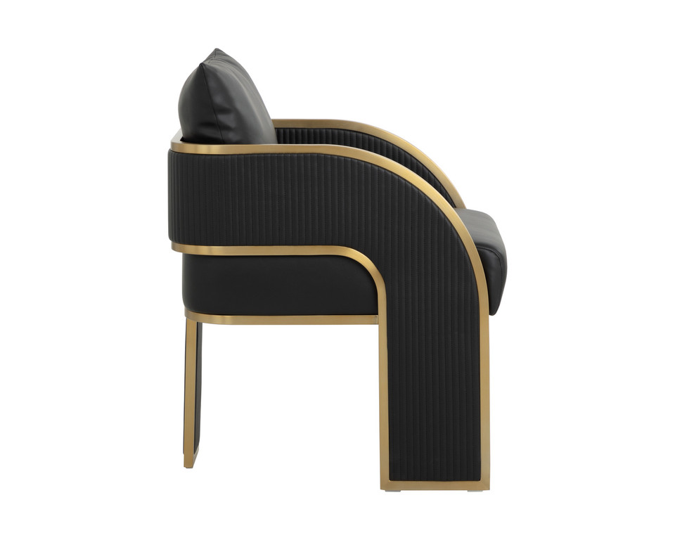 Baz Dining Napa Black Armchair
