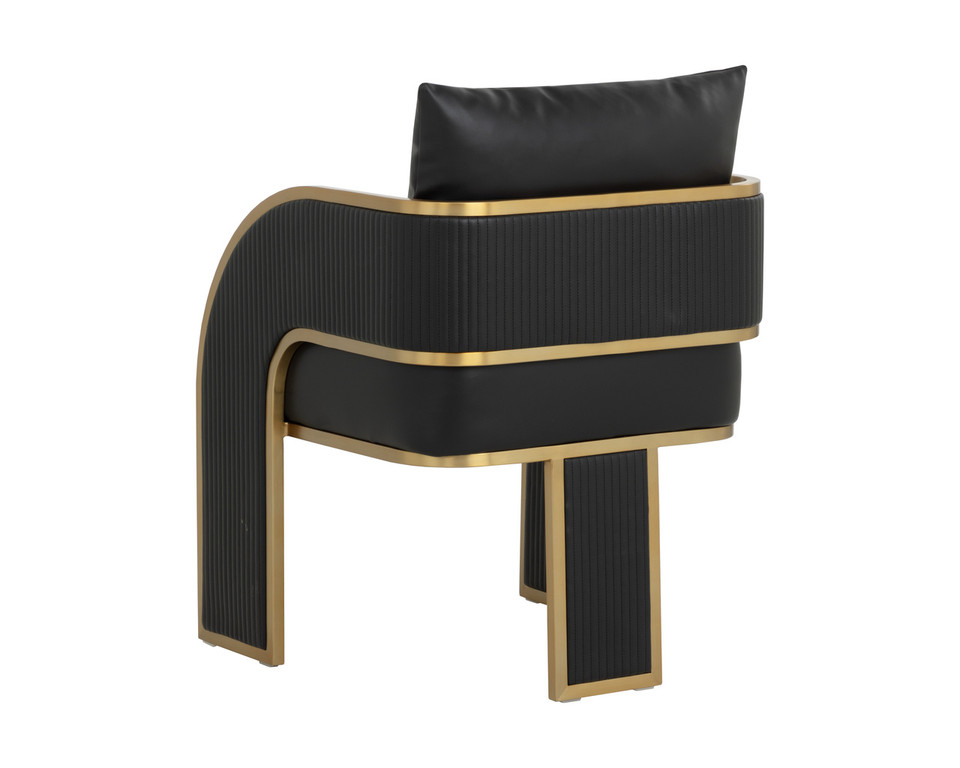 Baz Dining Napa Black Armchair