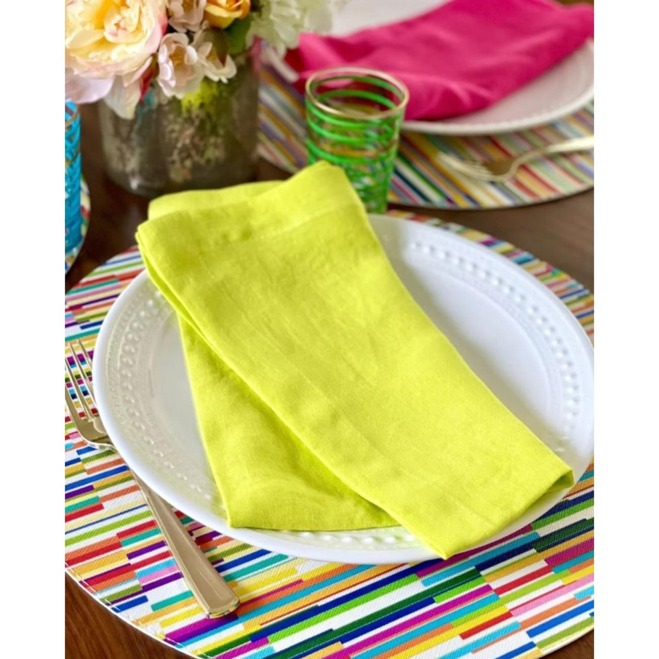 French Riviera Stonewashed Linen Napkins, Set 4, view 15