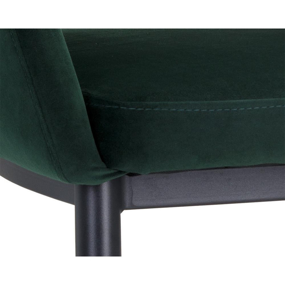 Thatcher Dining Black - Deep Green Sky Armchair