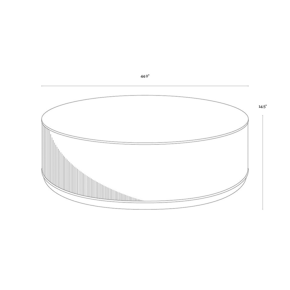 Kalla Round - Charcoal Coffee Table, view 2