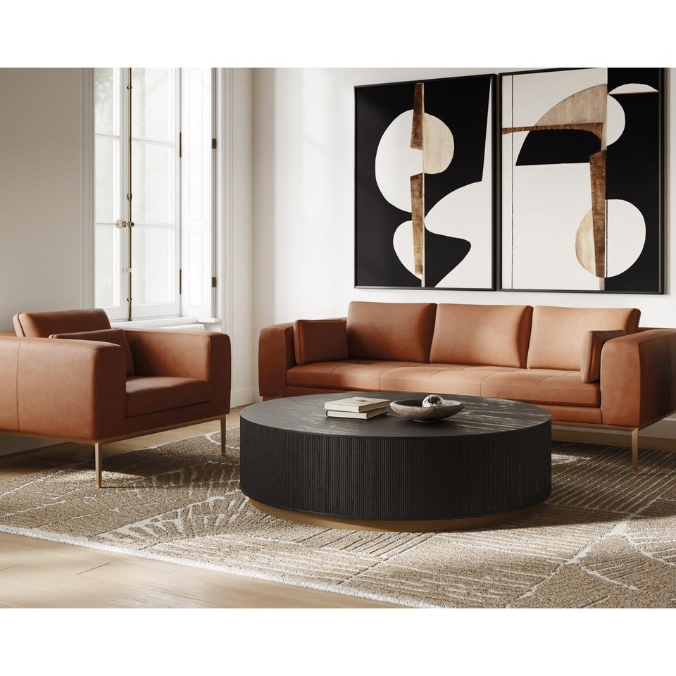 Kalla Round - Charcoal Coffee Table, view 9