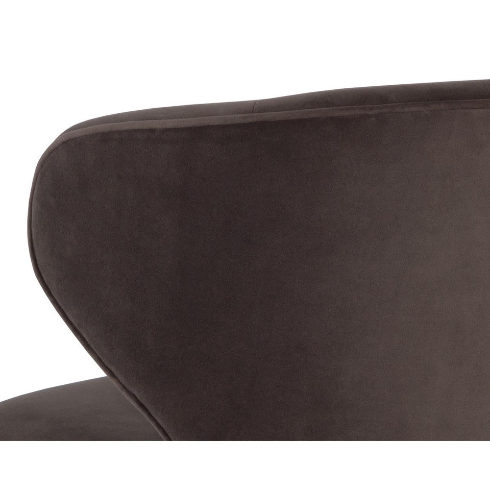 Simone Swivel Meg Ash Dining Chair, view 3