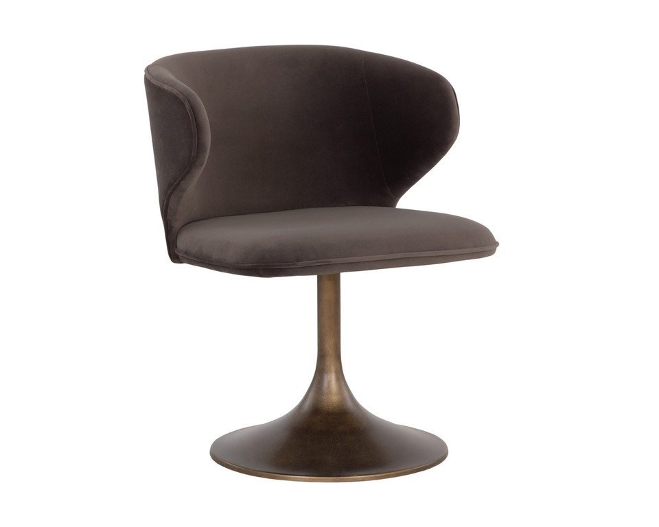 Simone Swivel Meg Ash Dining Chair