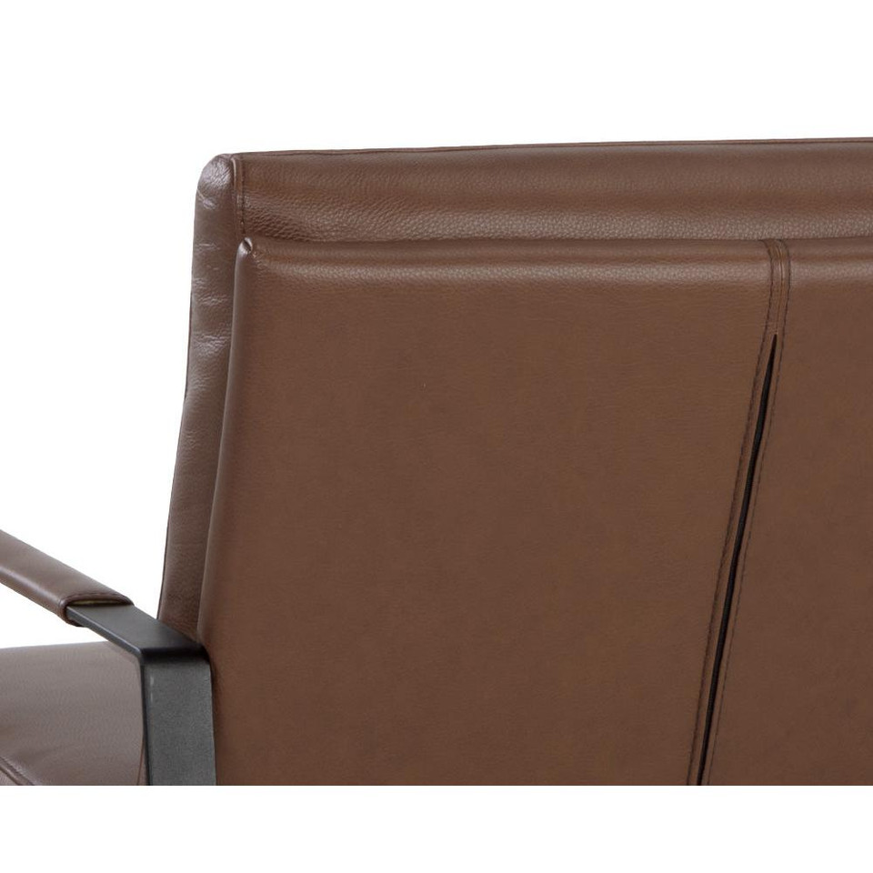 Sterling Missouri Mahogany Leather Lounge Chair, view 4